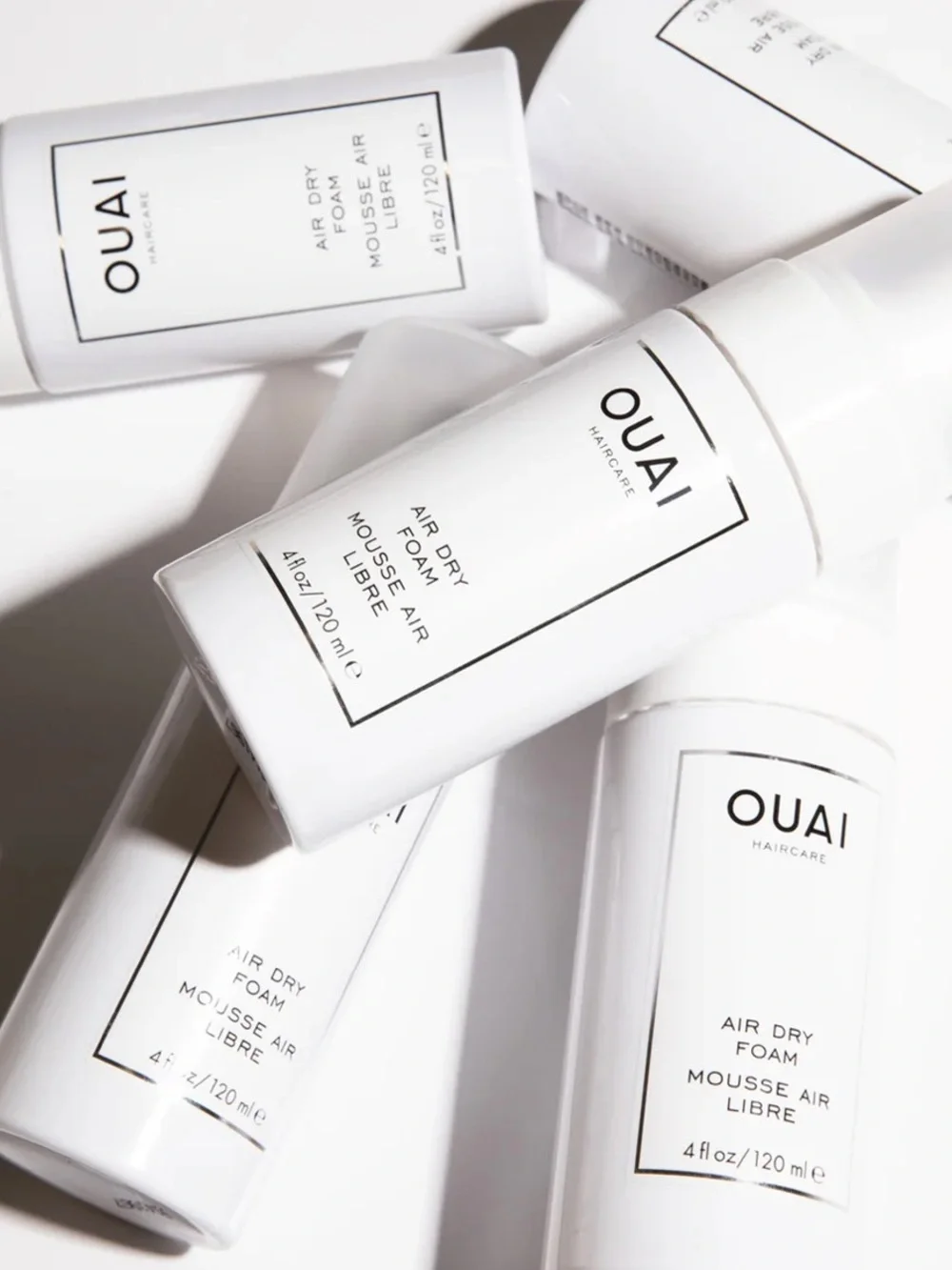 OUAI Air Dry Foam time saving perfect for naturally wavy hair get beachy waves